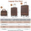 Ensemble de 3 valises à roulettes Hardshell avec valise TSA