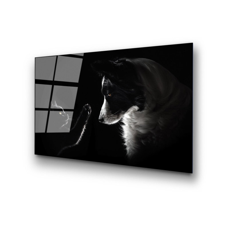 Élégante peinture décorative en verre trempé de 19,7 po x 27,6 po | 100% verre trempé, épaisseur: 0,16 pouce | Parfait pour la décoration intérieure, le salon et le bureau | Superbe œuvre d'art avec une esthétique moderne