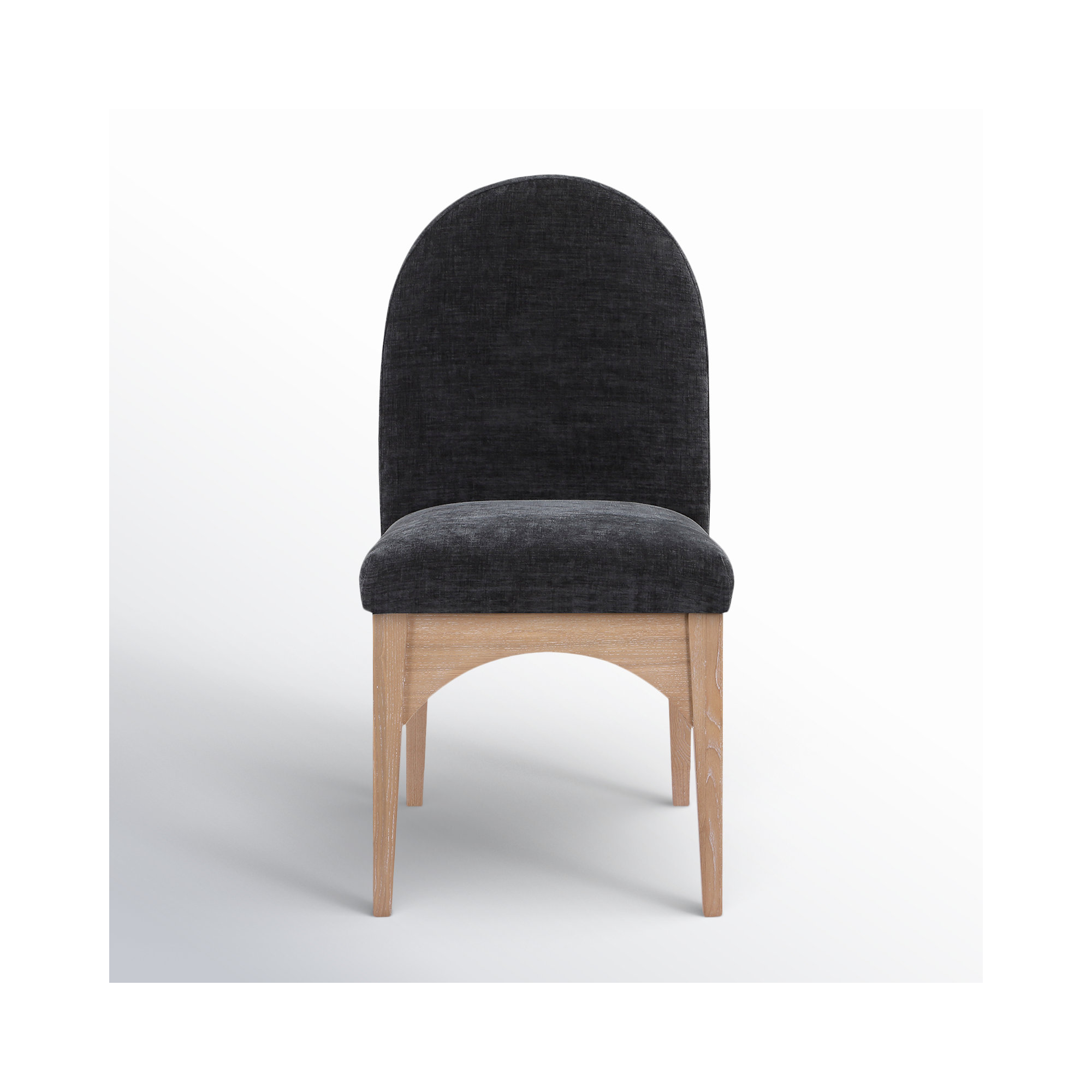 Charith Dining Chair, Natural, Black Chenille