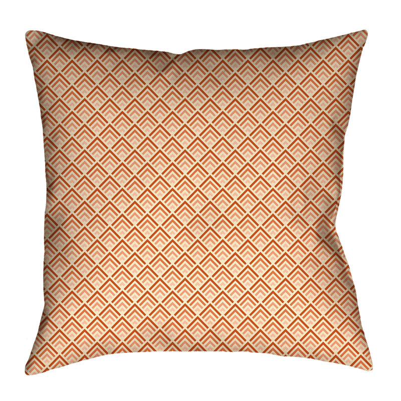 Coussin Katelyn Elizabeth, 14 po x 14 po, Jaune et orange, Polyester