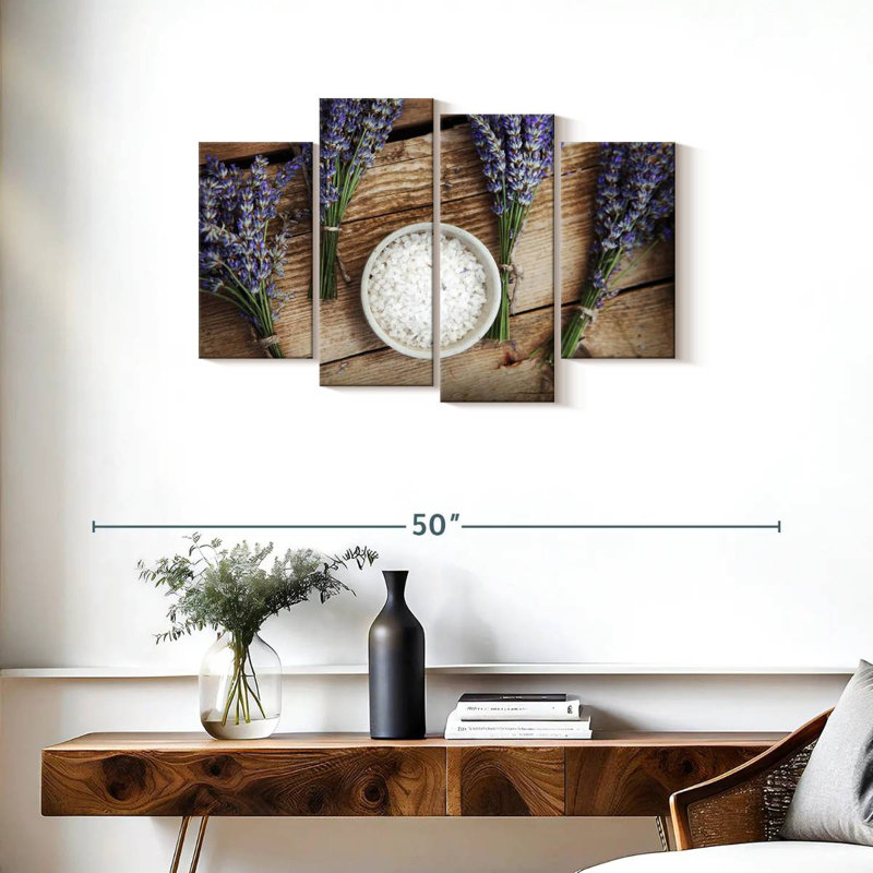 Lavender For Bath, 22" H x 36" W
