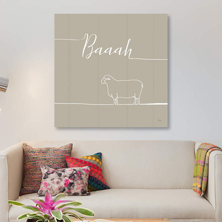 « farmed farm », art textuel sur toile, H 12 po x l 12 po x P 0,75 po, Pas de tapis, Toile tendue