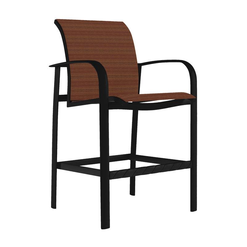 Laguna Outdoor Bar Stool, Rincon, Obsidian