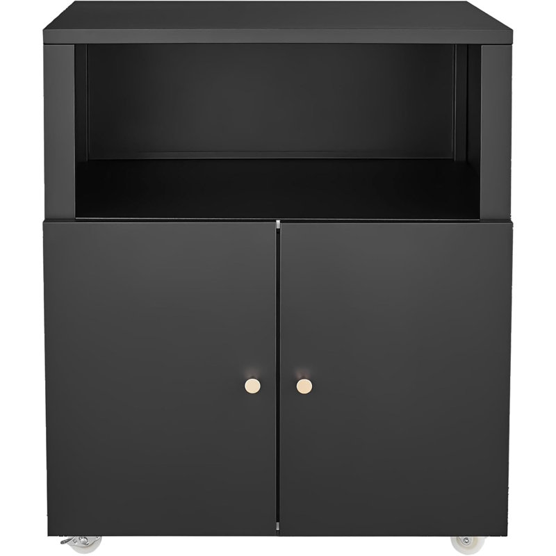 60cm Wide File Cabinet, Black