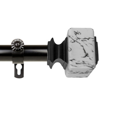 Braynon Steel Adjustable Single Curtain Rod