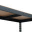 Étagère de rangement en acier thermolaqué noir mat à 5 niveaux avec tablettes HDF Ar Shelving-1390618737