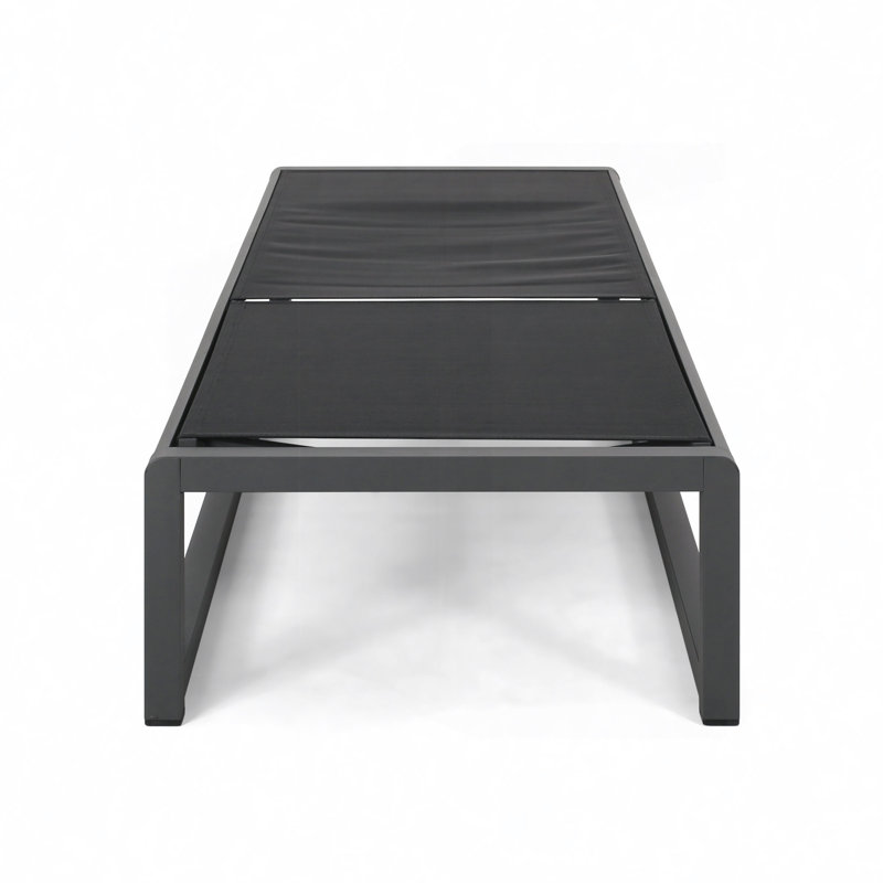 MODESTA CHAISE LOUNGE, Black, Gray