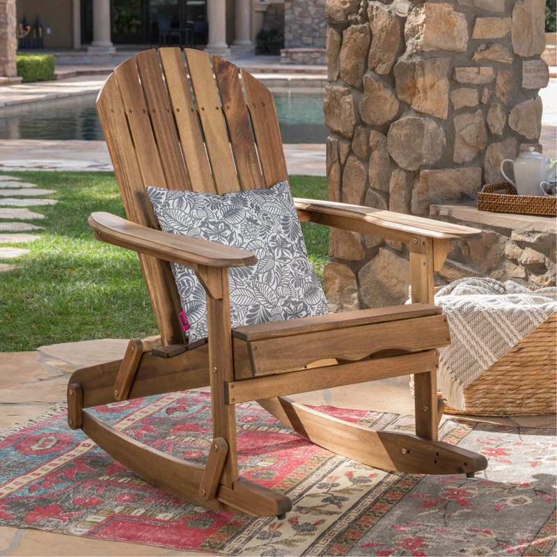  Chaise berçante Malibu Adirondack, Naturel