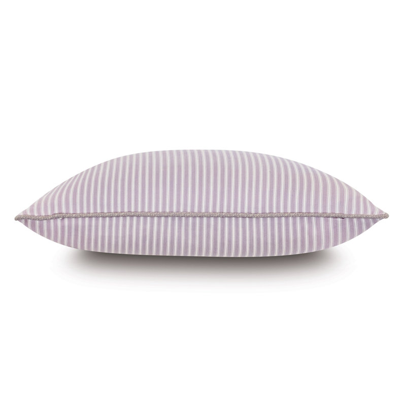 Evie Striped Cotton Reversible Throw Pillow
