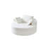 Chaise ronde Teddy Plush avec coussins, canapé-lit rond entièrement compressé pour les salons, moderne, petit espace, aucun assemblage requis et nettoyage facile-1609176594