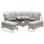 6 - Person Patio Dining Set with Square Table , Cushions Included