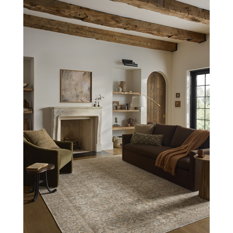 Loloi Elora Sky / Terracotta Area Rug, Sky / Terracotta 7'-10" x 10'-2"