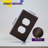 ENERLITES screwless wall plates - Duplex, Brown-91290700-132282283