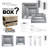 Silver Square Disposable Plastic Tableware Set - 60 Settings