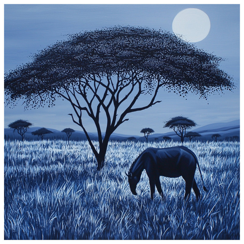 Édredon Blue Savanna Landscape, Grand lit