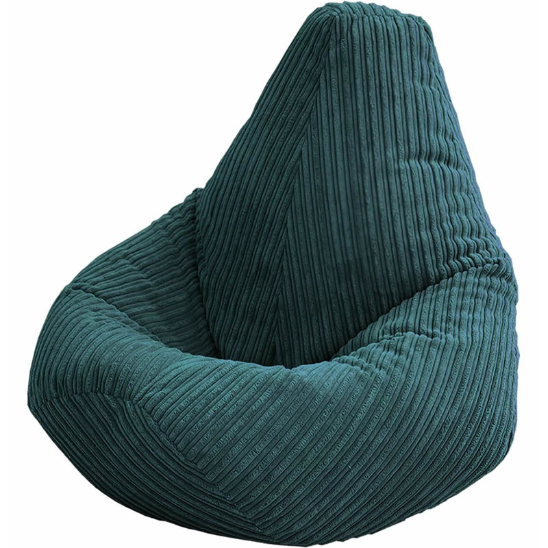 Childrens Highback Bean Bag Lounger, Teal