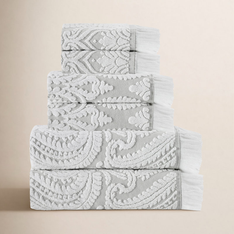Ensemble de 6 serviettes en coton Devon, Beige