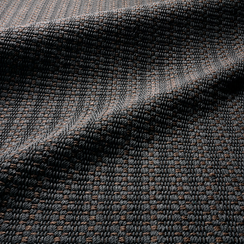 Striped Area Rug in Gray/Brown, Rectangle 4' x 6'