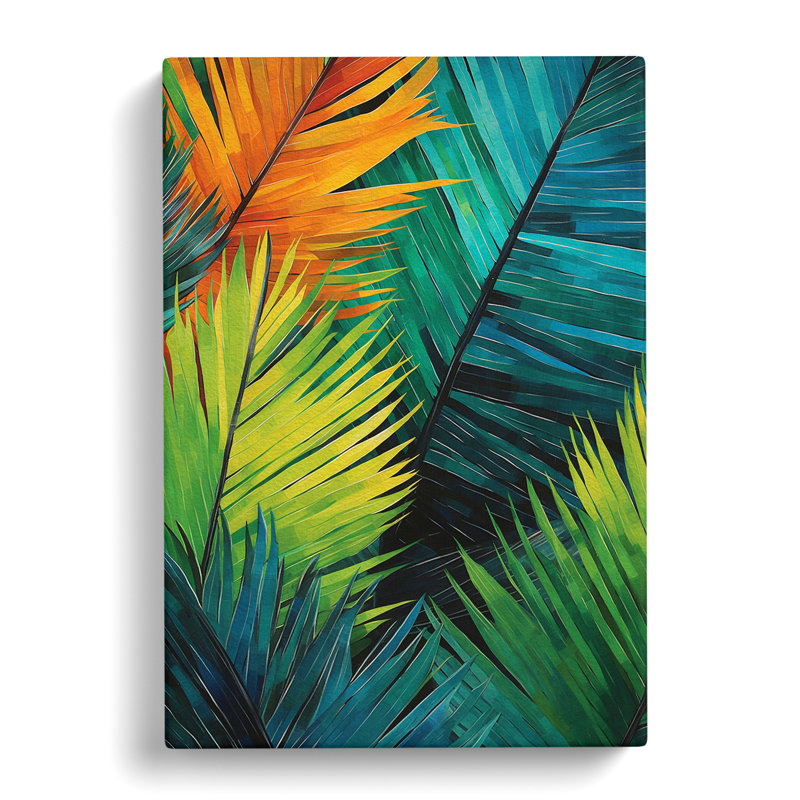 Palm Leaf Abstract No.2 - Print, 50cm H x 35cm W x 3cm D