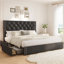 Lit plateforme tapissier avec rangement Kevyon-2050234424-2052952991