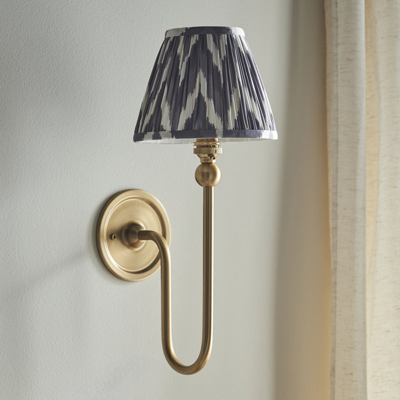 Santiago Steel Armed Sconce, Grey, 37cm H x 16cm W x 22cm D