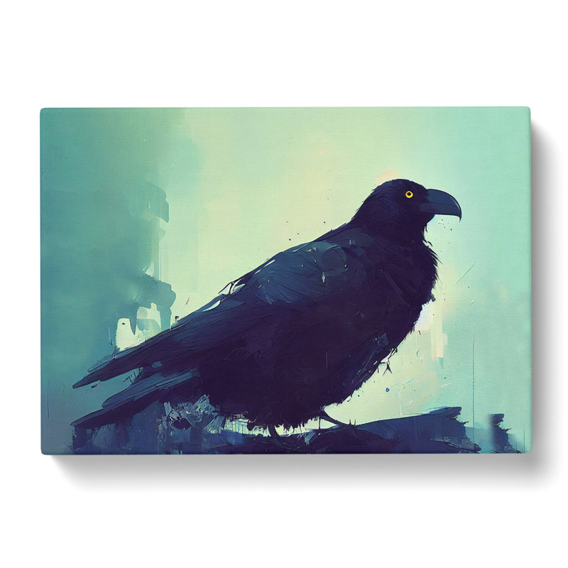 Raven Bird - Wrapped Canvas