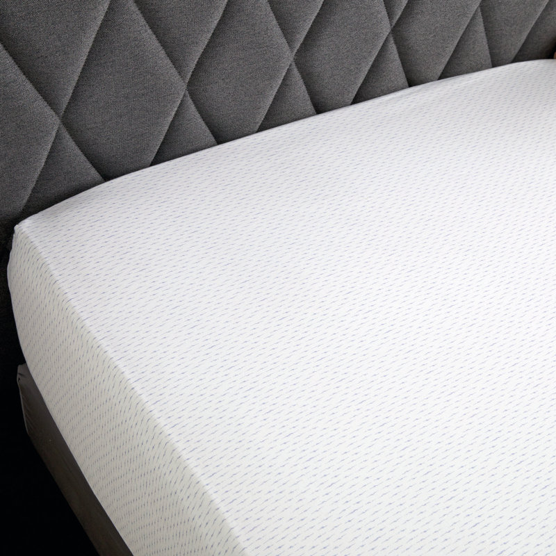 Charme Egyptian Cotton Percale Striped Fitted Sheet, King Fitted Sheet