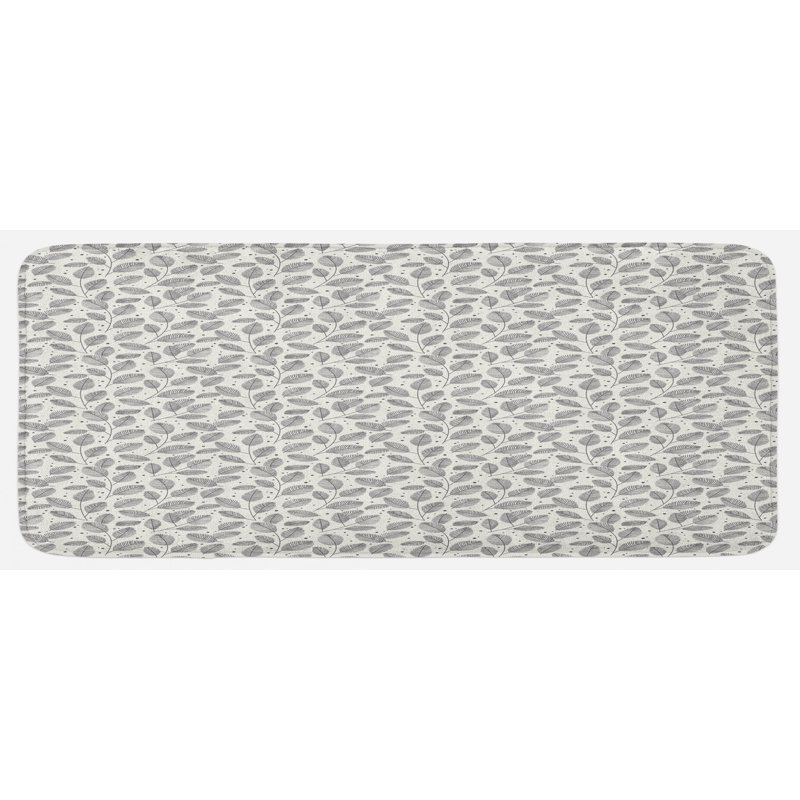 Tapis de cuisine à feuilles