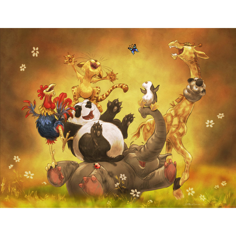 Animals Non-Wall Damaging Wall Decal, 18" H x 24" W
