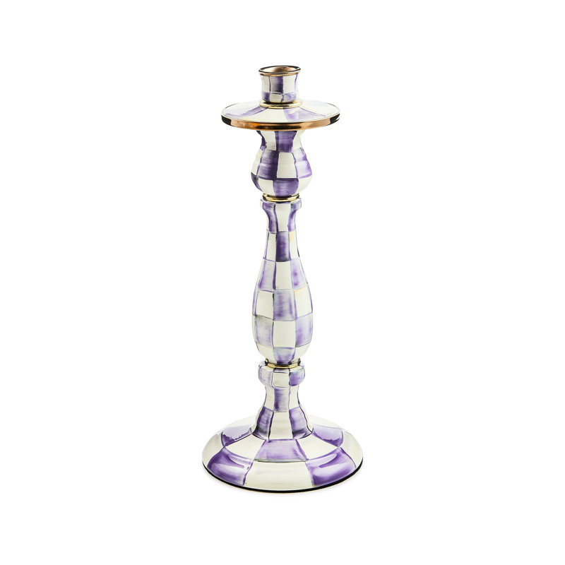 Violet Check Candlestick