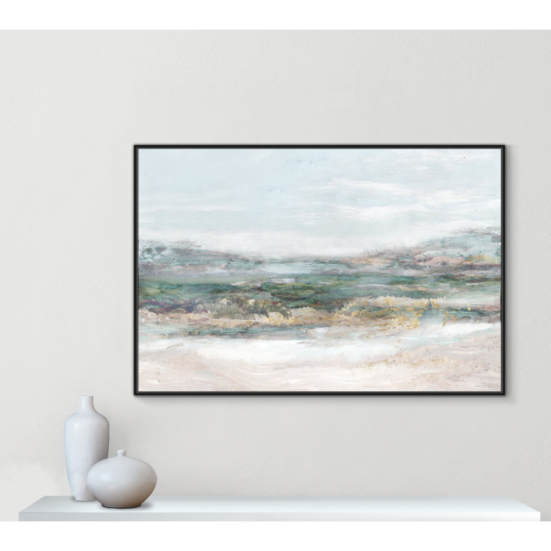 Lori Dazzling by Matina Theodosiou - Painting Print on Canvas, No Mat, Black Framed Canvas, 41.5" H x 61.5" W x 2" D