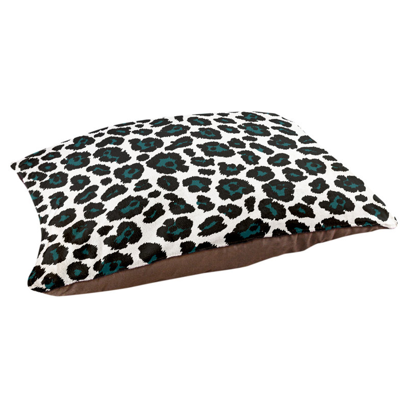 Coussin pour chien Baltimore Football, Petit (l 18 po x P 28 po x H 4 po), Blanc / vert minuit / noir