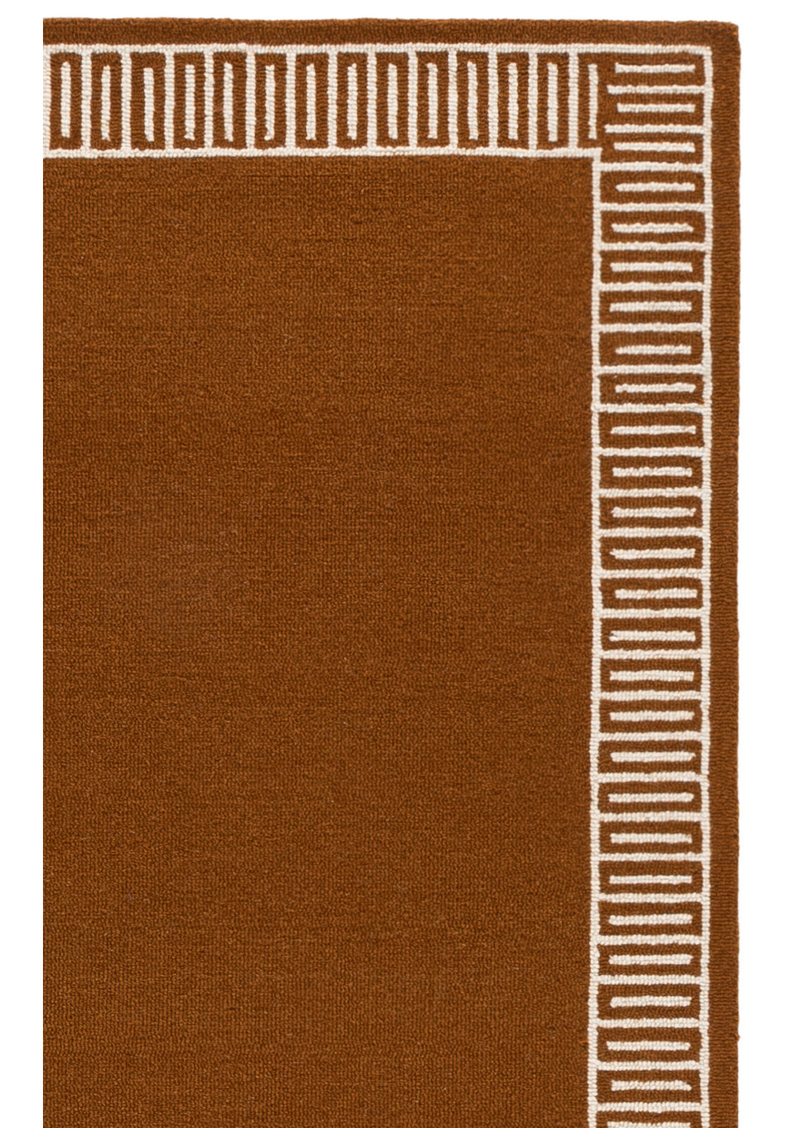 Hand-Tufted Geometric Wool Rug, Rectangle 5' x 8'