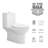 Poseidon Dual-Flush Elongated One-Piece Toilet (Seat Included)-92267704