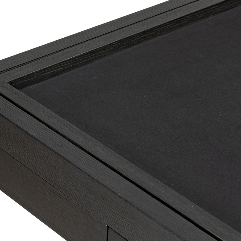 Mahjong Table-Ebonized Oak, Ebonized Oak