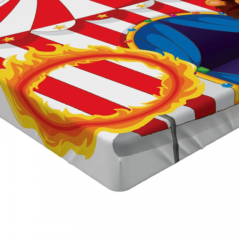 Circus Microfiber Fitted Sheet, Full/Double Fitted Sheet