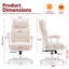Chaise de bureau ergonomique en suède, dossier réglable, pour bureau à domicile-142158059