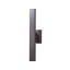 Axia Black 89cm H Integrated LED Outdoor Armed Sconce
