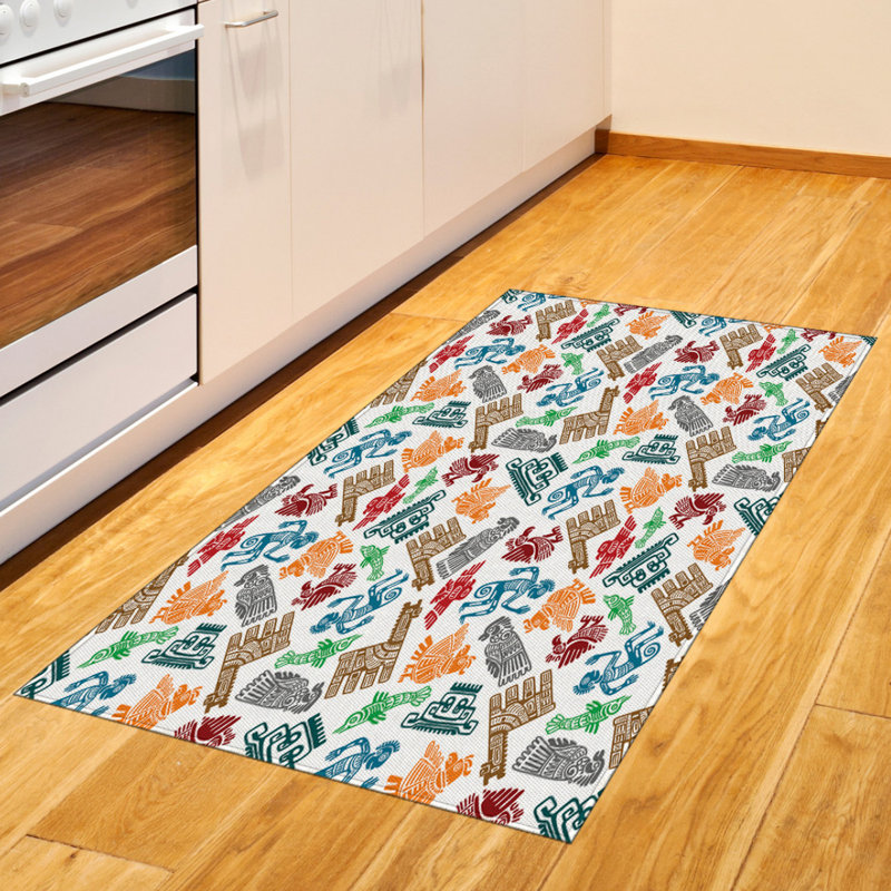 Tapis décoratif Tribal, Rectangle 2 pi 7 po x 5 pi