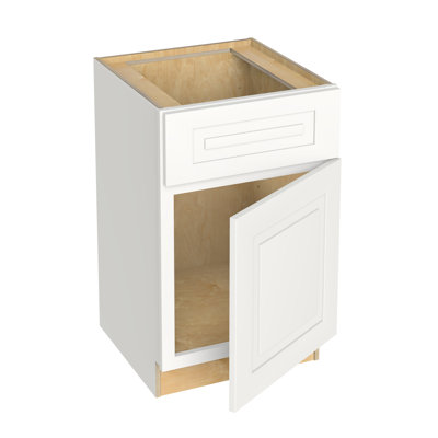 Gallery Express Ellison Plywood Assembled 21 in W X 24 in D X 34.5 in H Sink Base Kitchen Cabinet Right in White