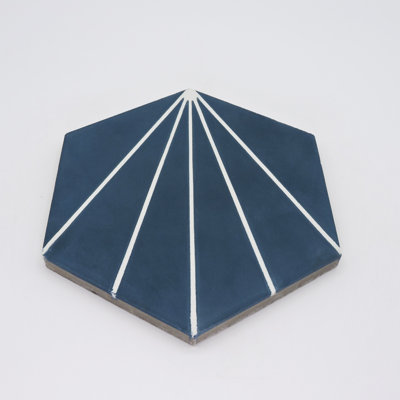 Menara 8" x 9" Cement Patterned Wall & Floor Tile