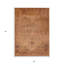 Tapis extérieur lavable oriental orange 3 pi x 5 pi cuivre et brun