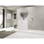 Lavabo de salle de bain sur pied 36 po en résine et 2 portes d'armoire à fermeture en douceur (emballage KD)-126528733-126528735