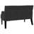 Vidaxl Chesterfield Bench Black 44.09 X 25.79 X 29.53 In Velvet-556806828