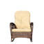 Chaise berçante d'extérieur en osier à assise large (sans la table)-1071126820