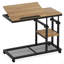 Table mobile C, table de bureau avec planche à dessin inclinable, table d'appoint