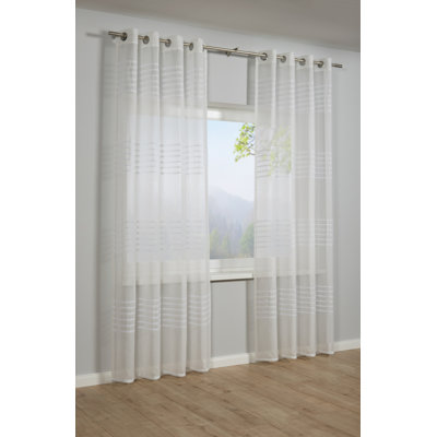 Gardine mit Ösen, transparent Aailyah