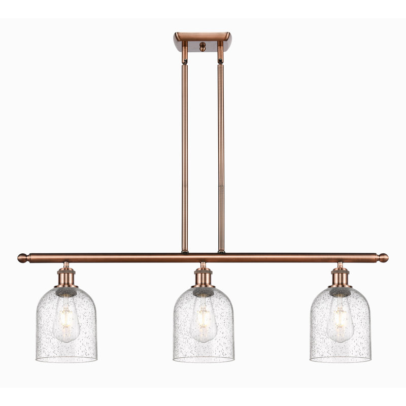 Odaniel 3 - Light Kitchen Island Pendant, Seedy, Antique Copper