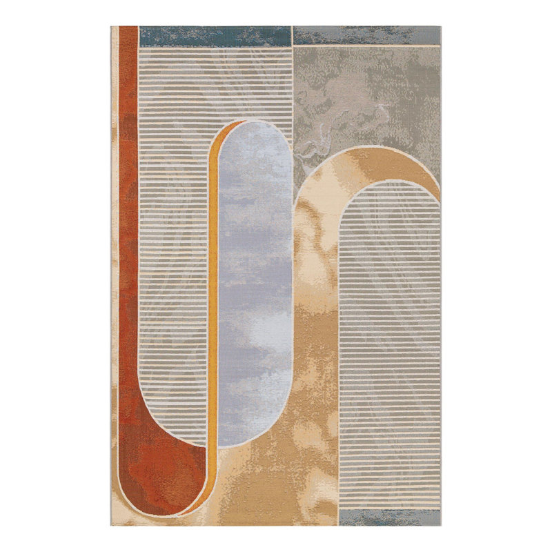 Keazia Indoor/Outdoor Area Rug, Rectangle 5'3" x 8'