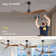 Sofucor Kemp 52" 3-Solid Wood Blade Classic Ceiling Fan with Remote Control and no Lights